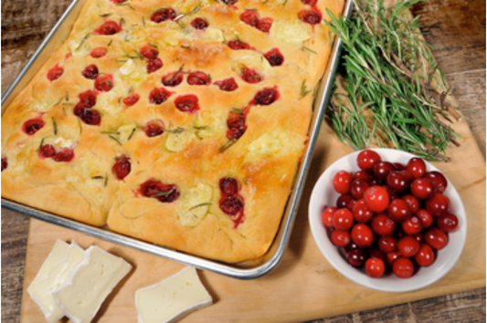 Cranberry, Brie, and Rosemary Focaccia