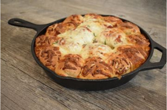 Small Pizza Skillet Monkey Bread