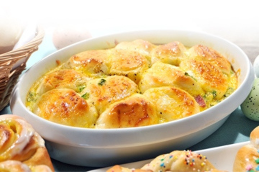 Overnight Egg & Ham Monkey Bread