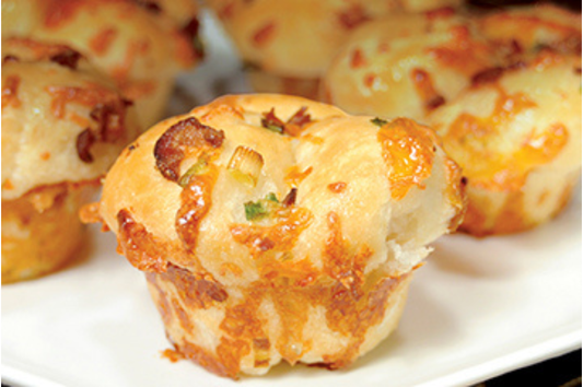 Smoked Cheddar, Bacon and Onion Rolls