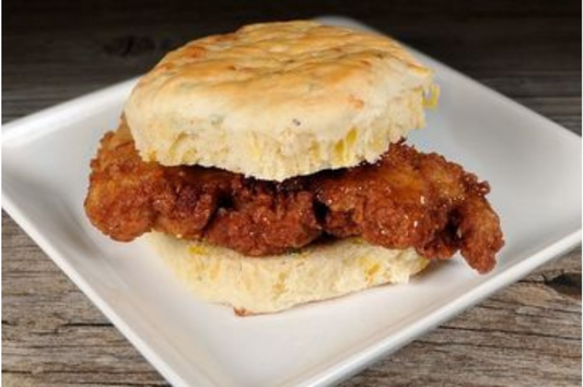 Cheesy Jalapeño Biscuit Chicken Sandwiches