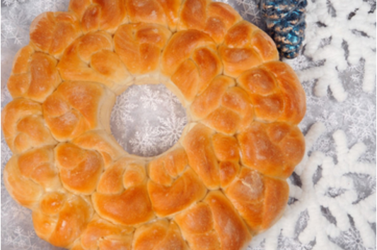 Holiday Roll Wreath