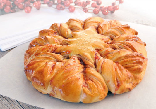 Holiday Jam Star Bread