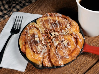 Individual Skillet Cinnamon Rolls