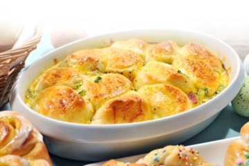 Overnight Egg & Ham Monkey Bread