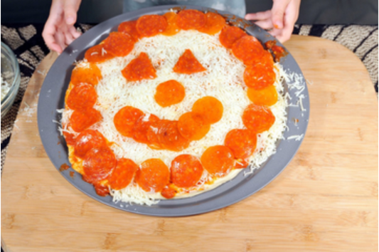 Pepperoni Jack-o’-Lantern Pizza
