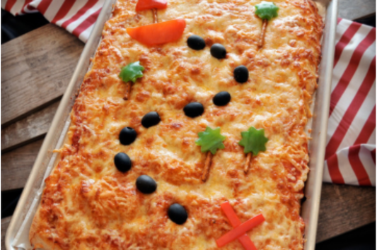 Treasure Map Sheet Pan Pizza