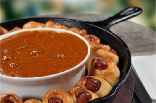 Wrapped Smokies with Chili Dip