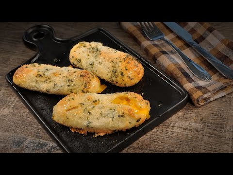 Macaroni & Cheese Stuffed Breadsticks