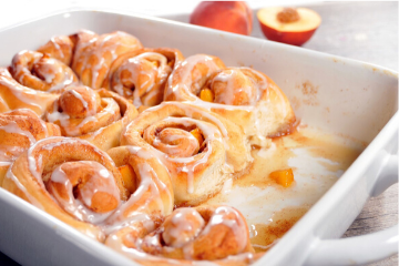 Peach Amaretto Rolls
