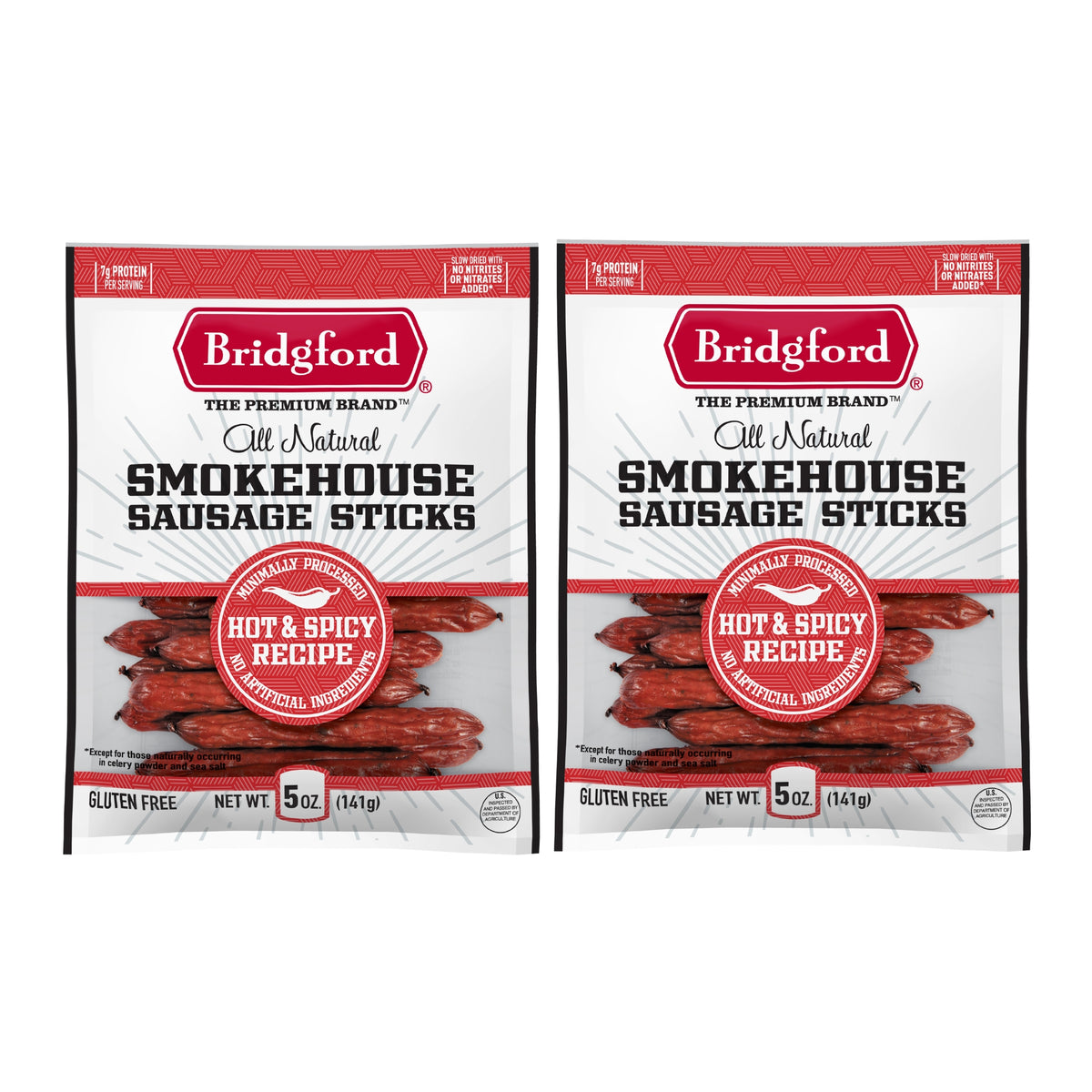 Smokehouse Sausage Sticks - Hot & Spicy