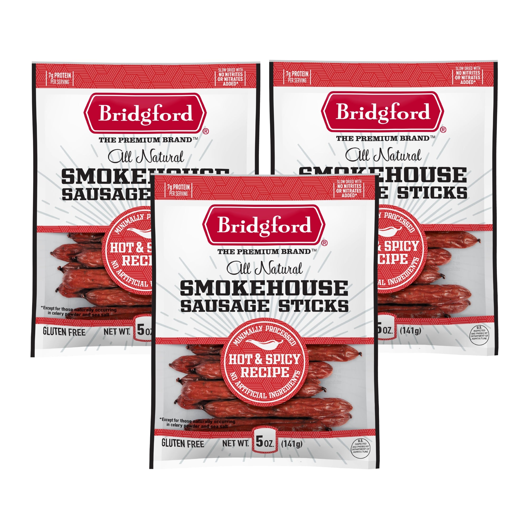 Smokehouse Sausage Sticks - Hot & Spicy