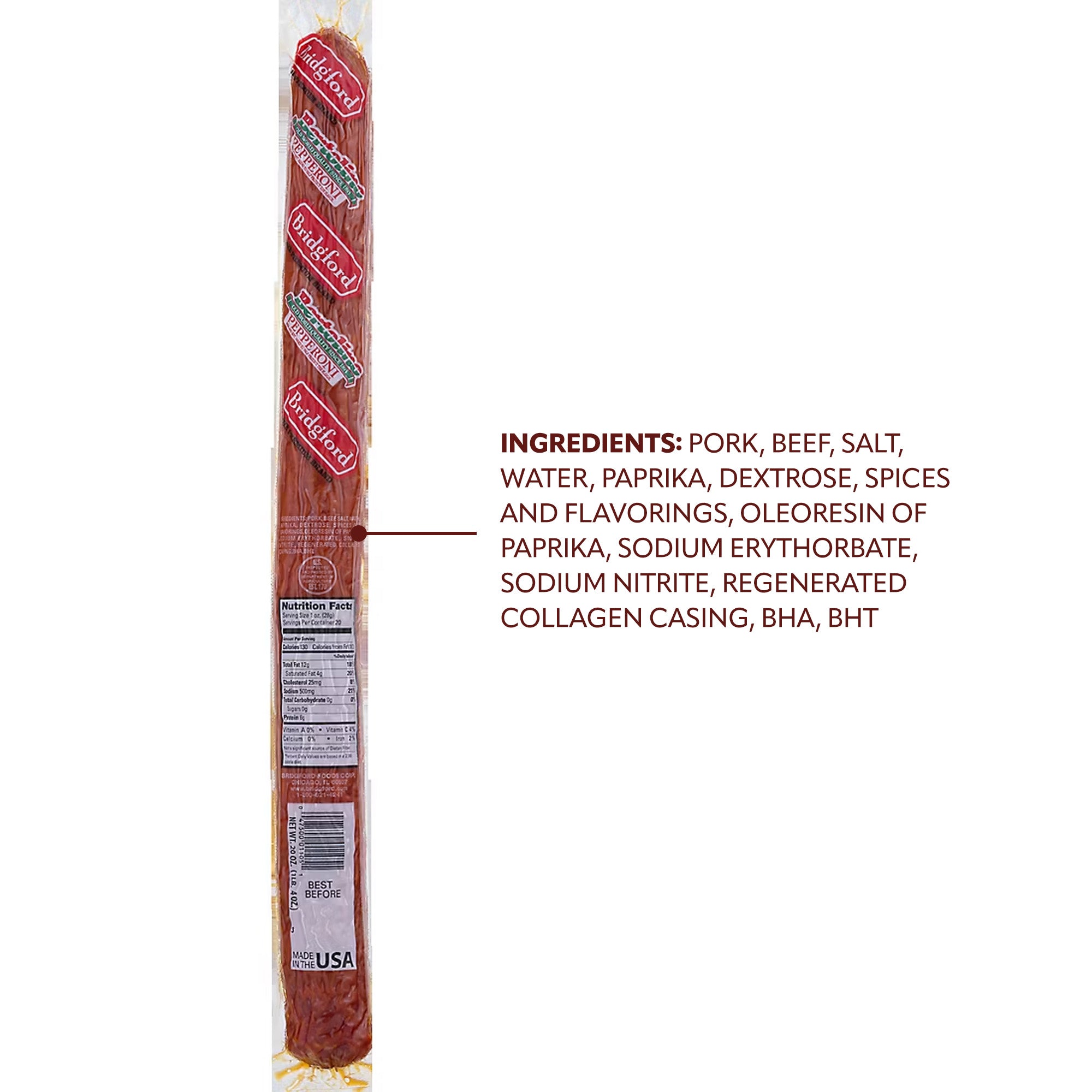 Old World Pepperoni Stick