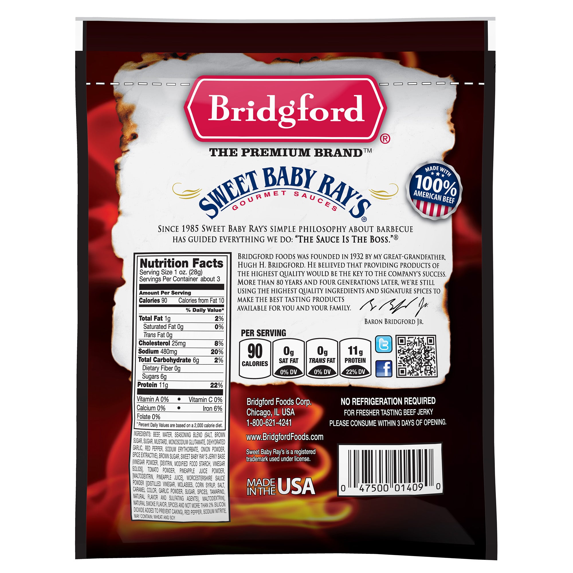 Beef Jerky - Sweet N Spicy - 3.25 OZ