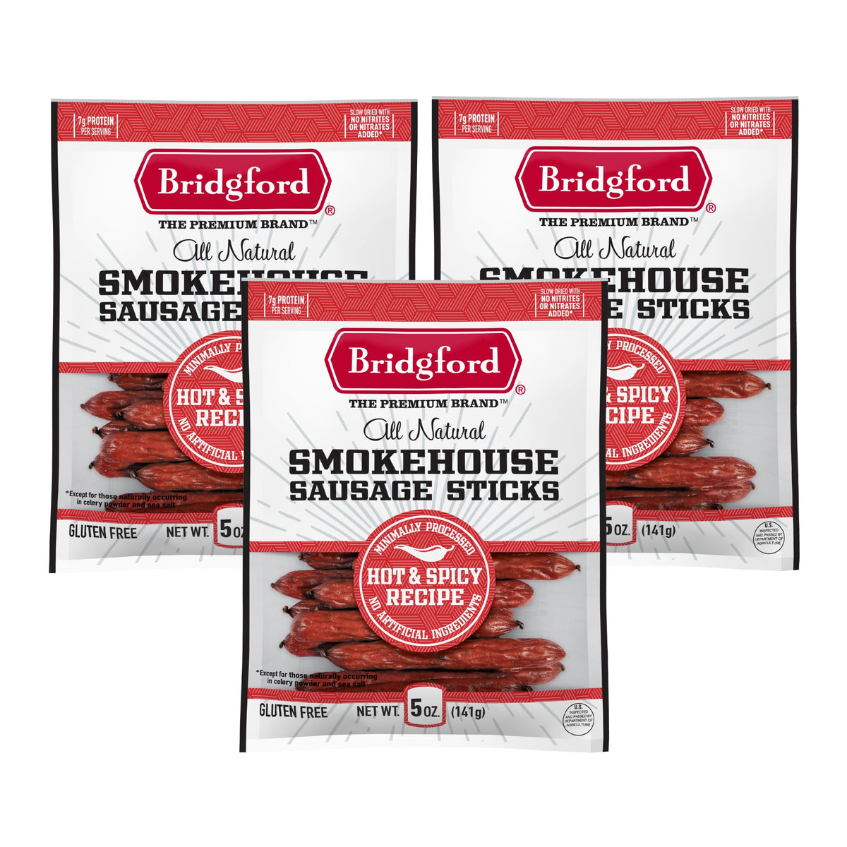 Smokehouse Sausage Sticks - Hot & Spicy