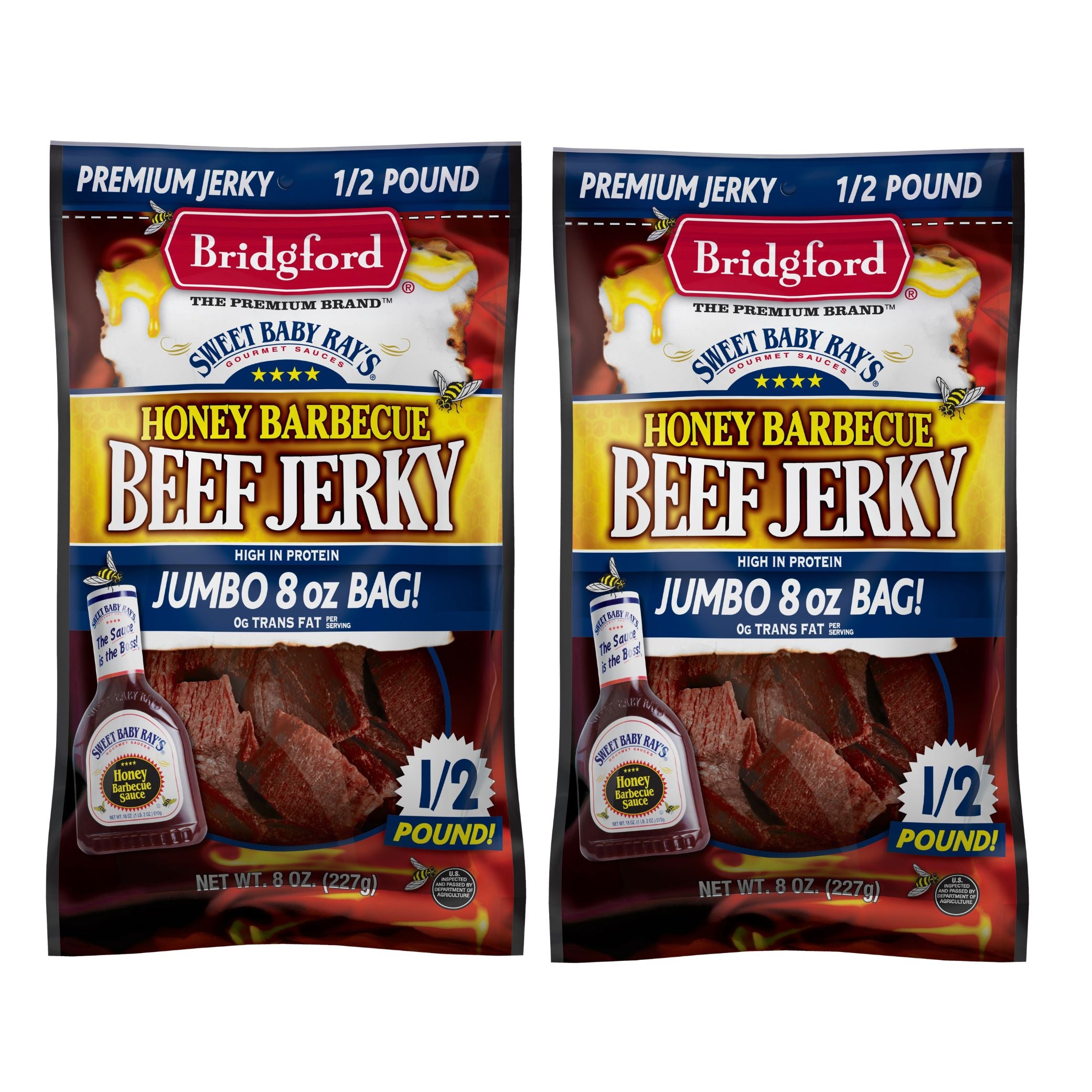 Bridgford - SBR Honey Barbecue Beef Jerky - 8 oz