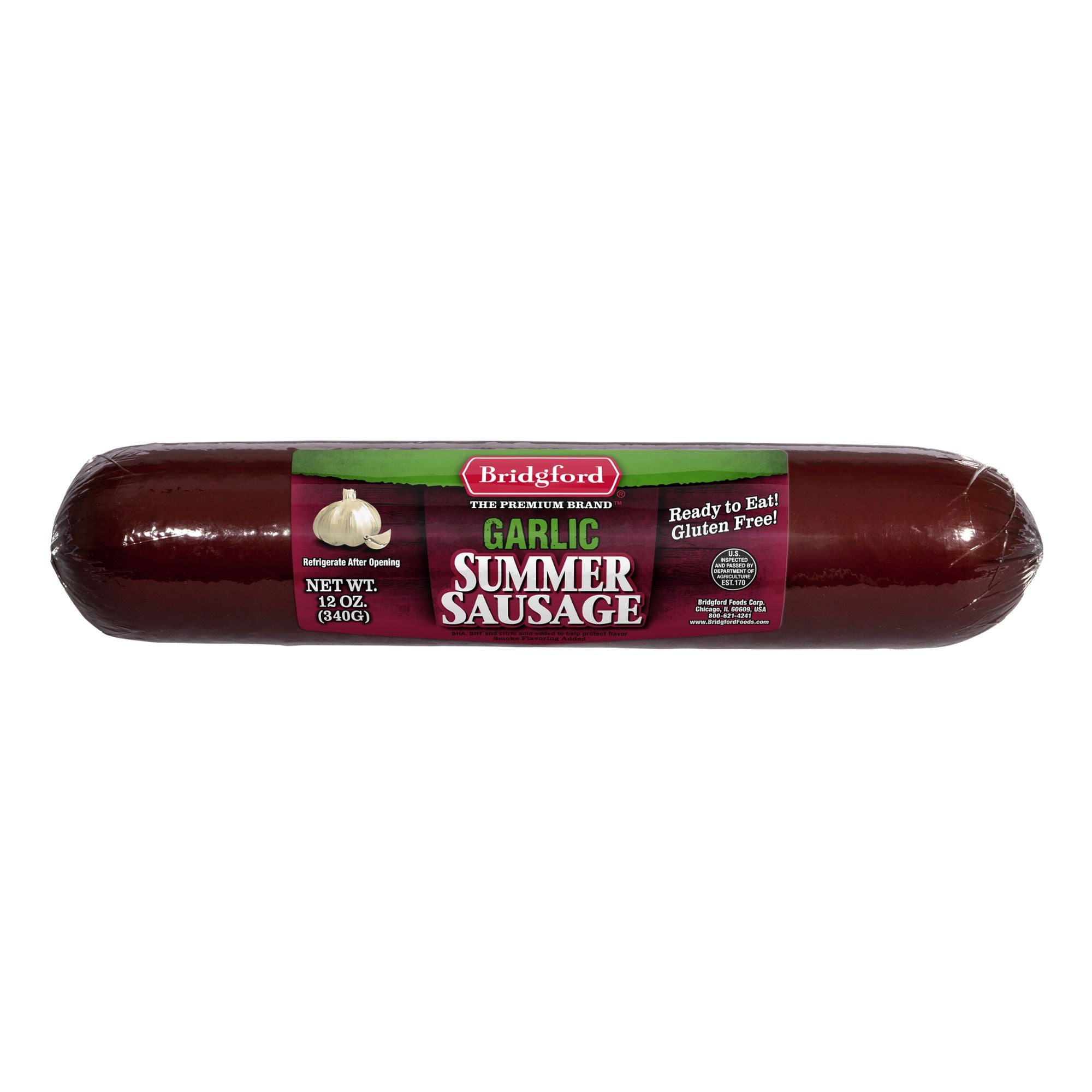 Garlic Summer Sausage - 12 OZ