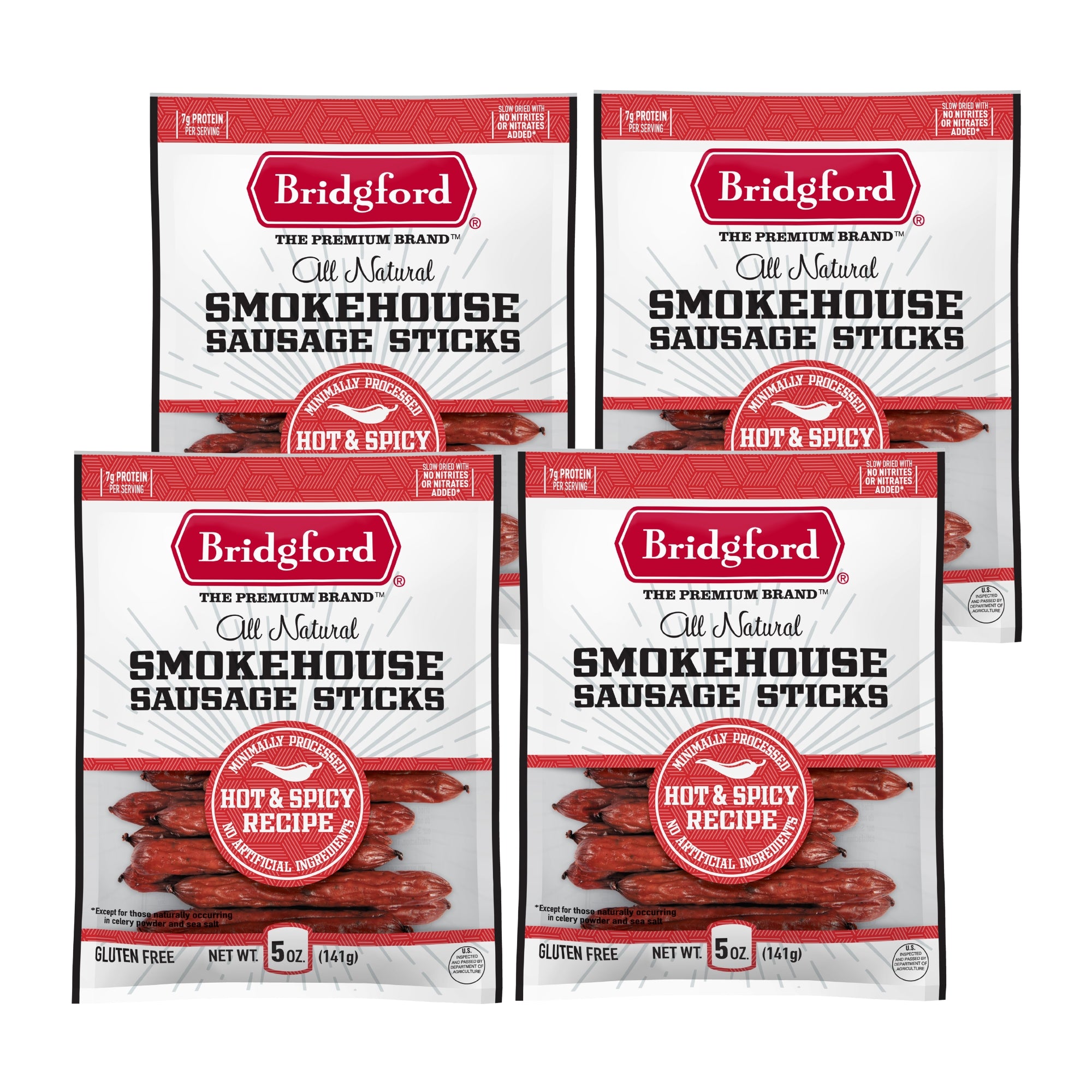 Smokehouse Sausage Sticks - Hot & Spicy