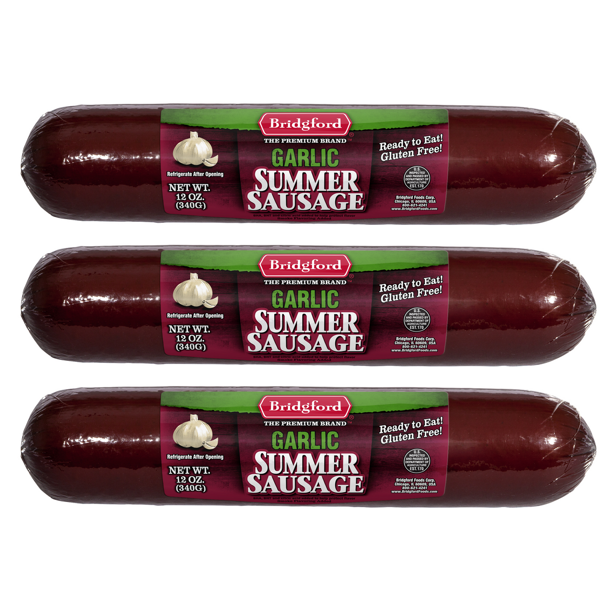 Bridgford - Garlic Summer Sausage 12 oz