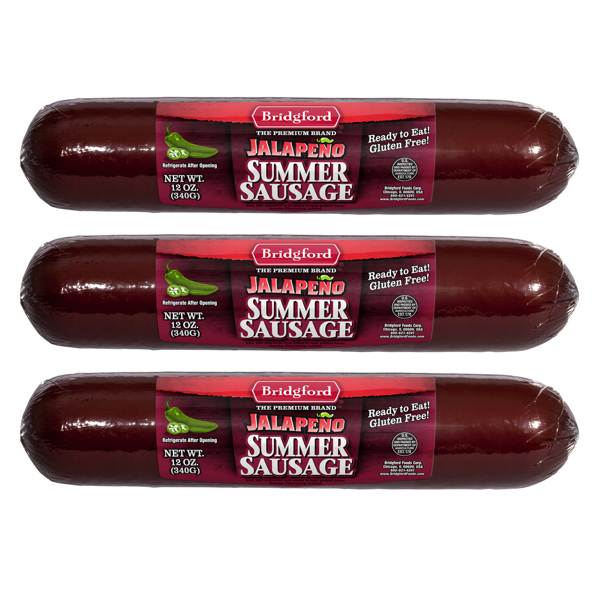 Bridgford - Jalapeno Summer Sausage 12 oz