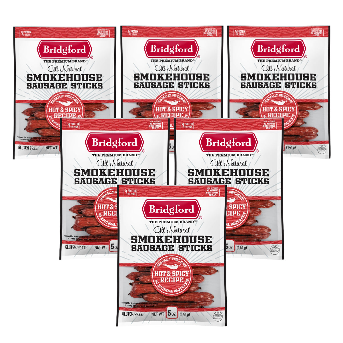 Smokehouse Sausage Sticks - Hot & Spicy