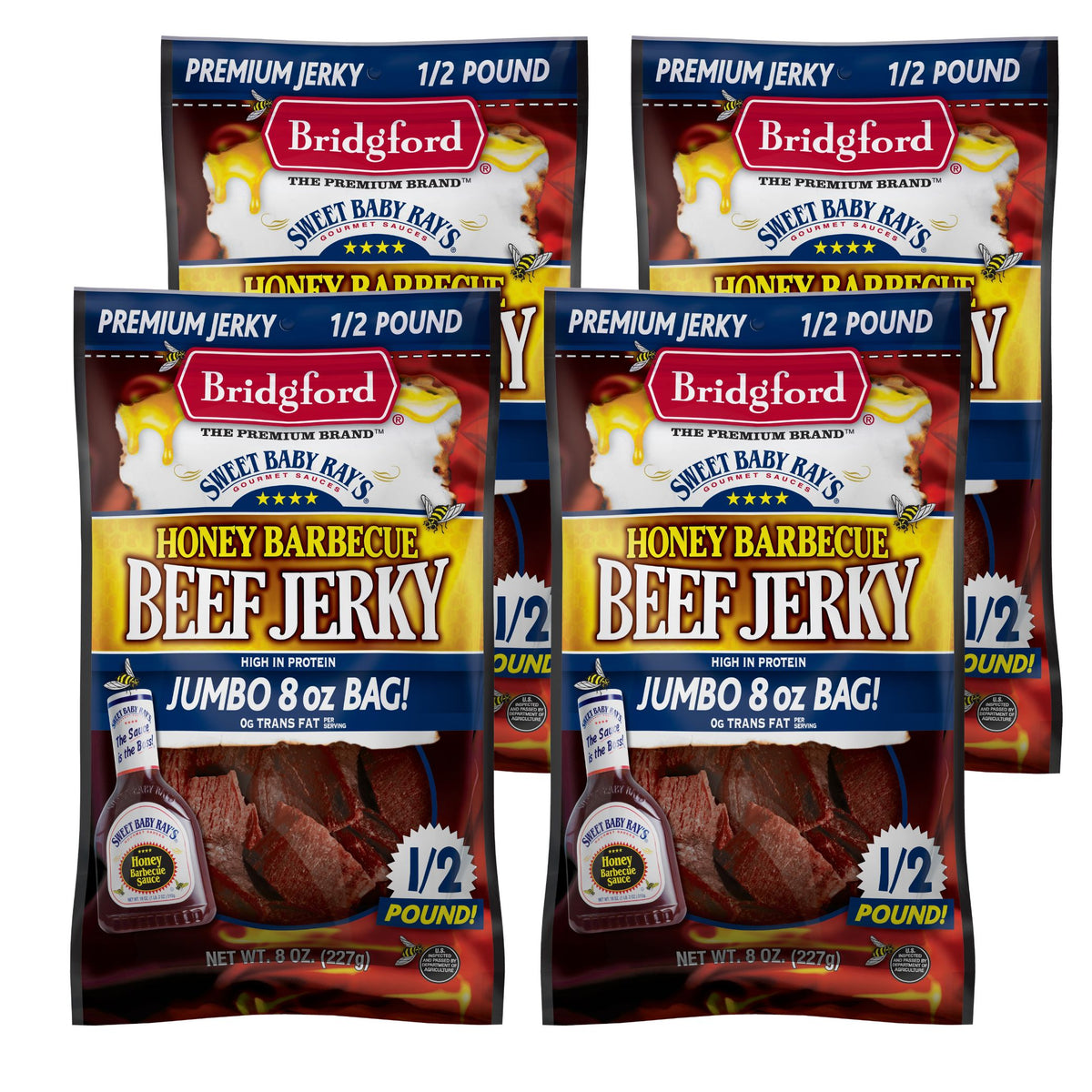 Bridgford - SBR Honey Barbecue Beef Jerky - 8 oz