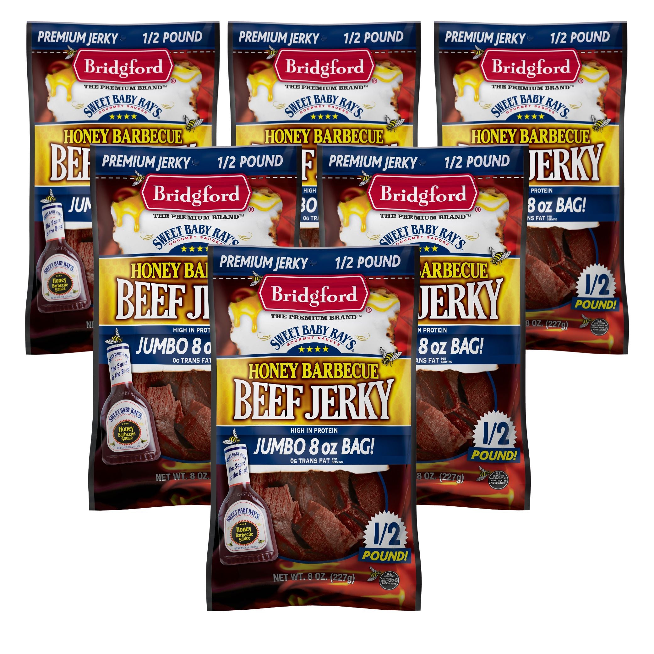 Bridgford - SBR Honey Barbecue Beef Jerky - 8 oz