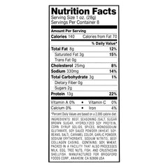 Bridgford - SBR Original Beef Jerky - 8 oz