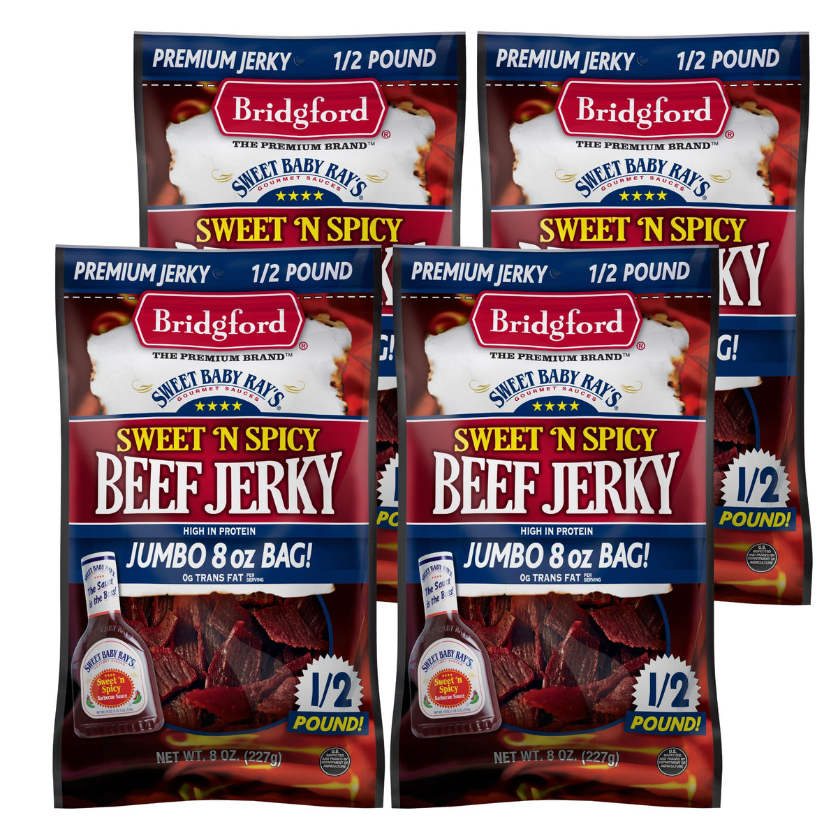 Bridgford - SBR Sweet N' Spicy Beef Jerky - 8 oz