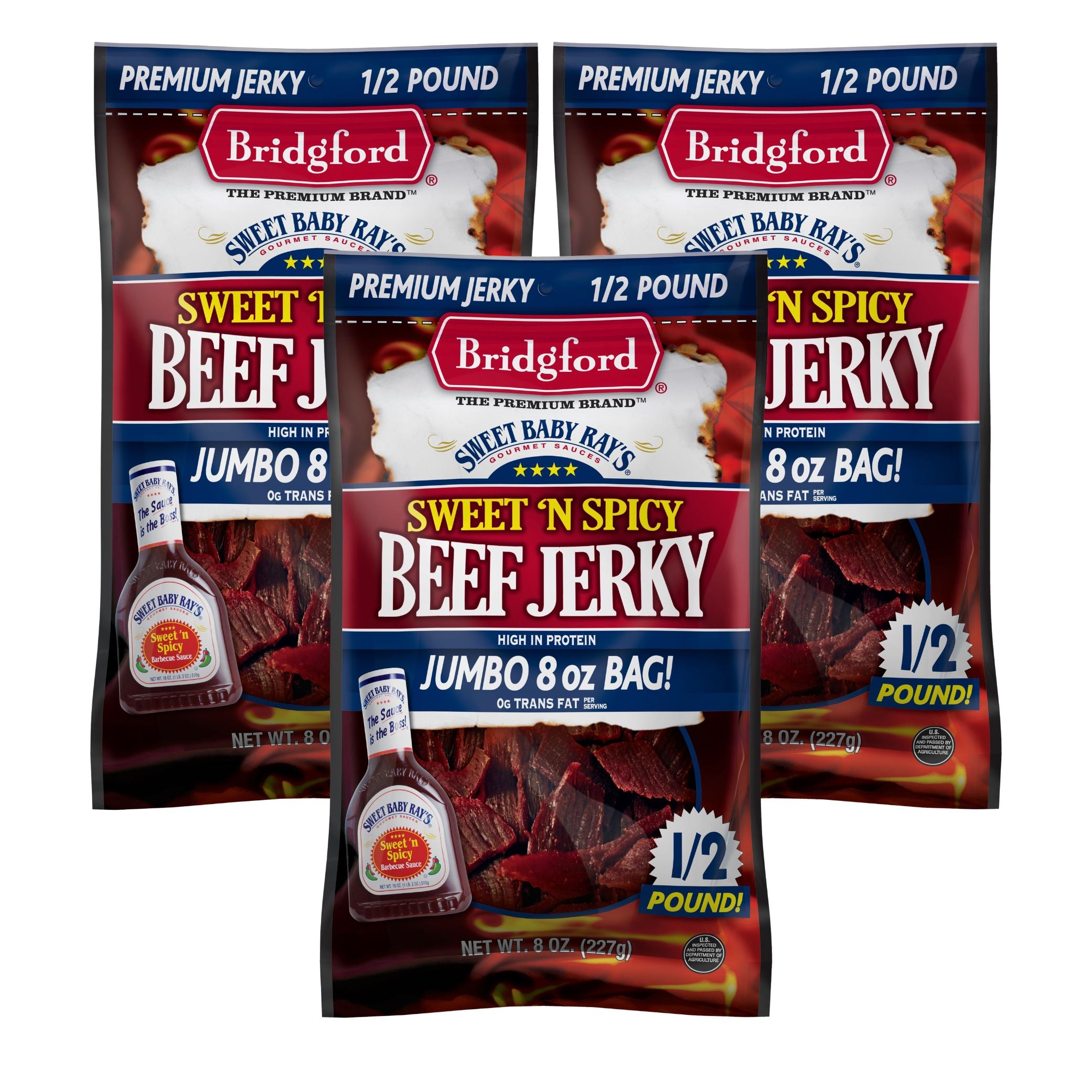 Bridgford - SBR Sweet N' Spicy Beef Jerky - 8 oz