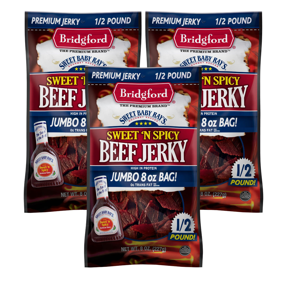 Bridgford - SBR Sweet N' Spicy Beef Jerky - 8 oz