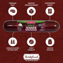 Garlic Summer Sausage - 12 OZ
