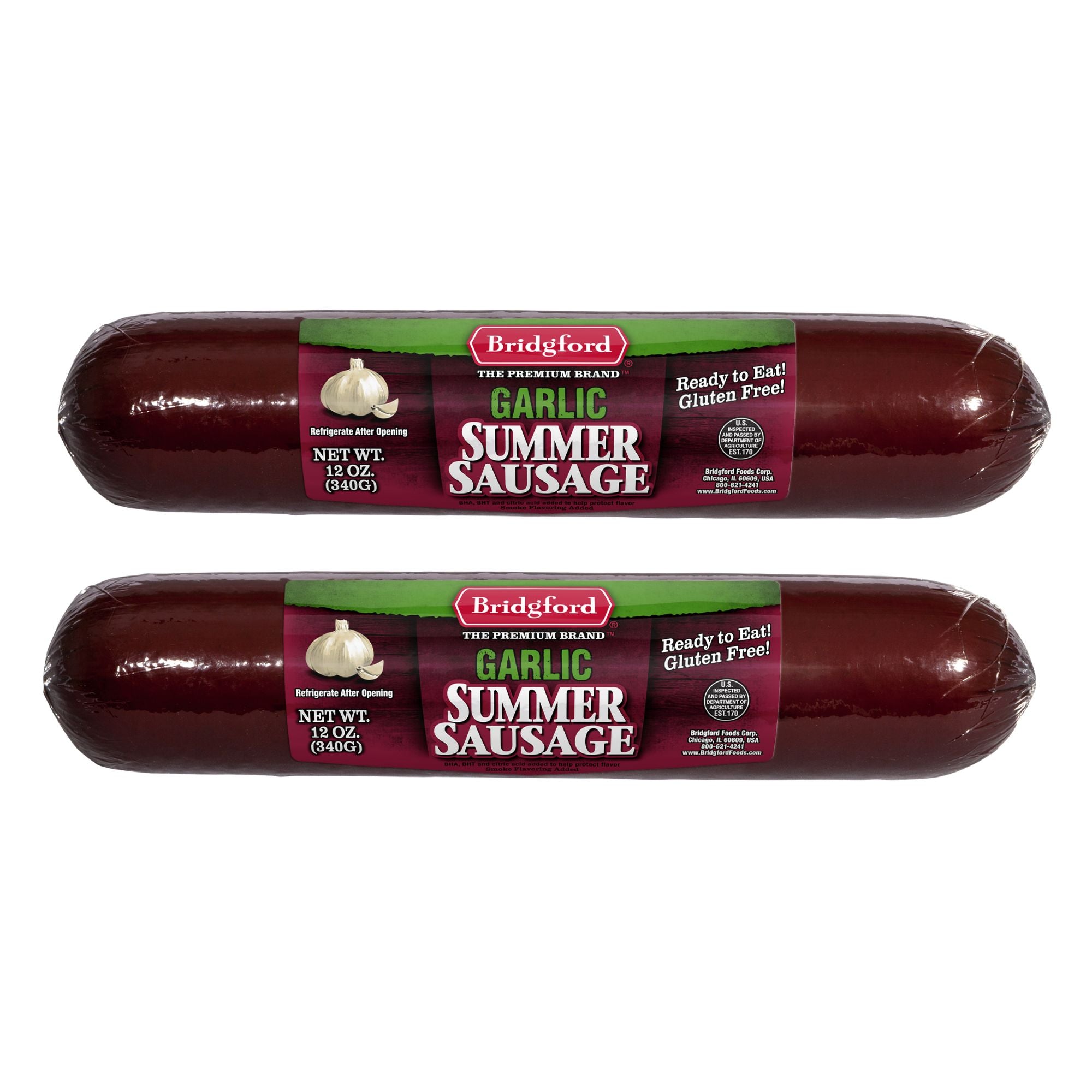Garlic Summer Sausage - 12 OZ