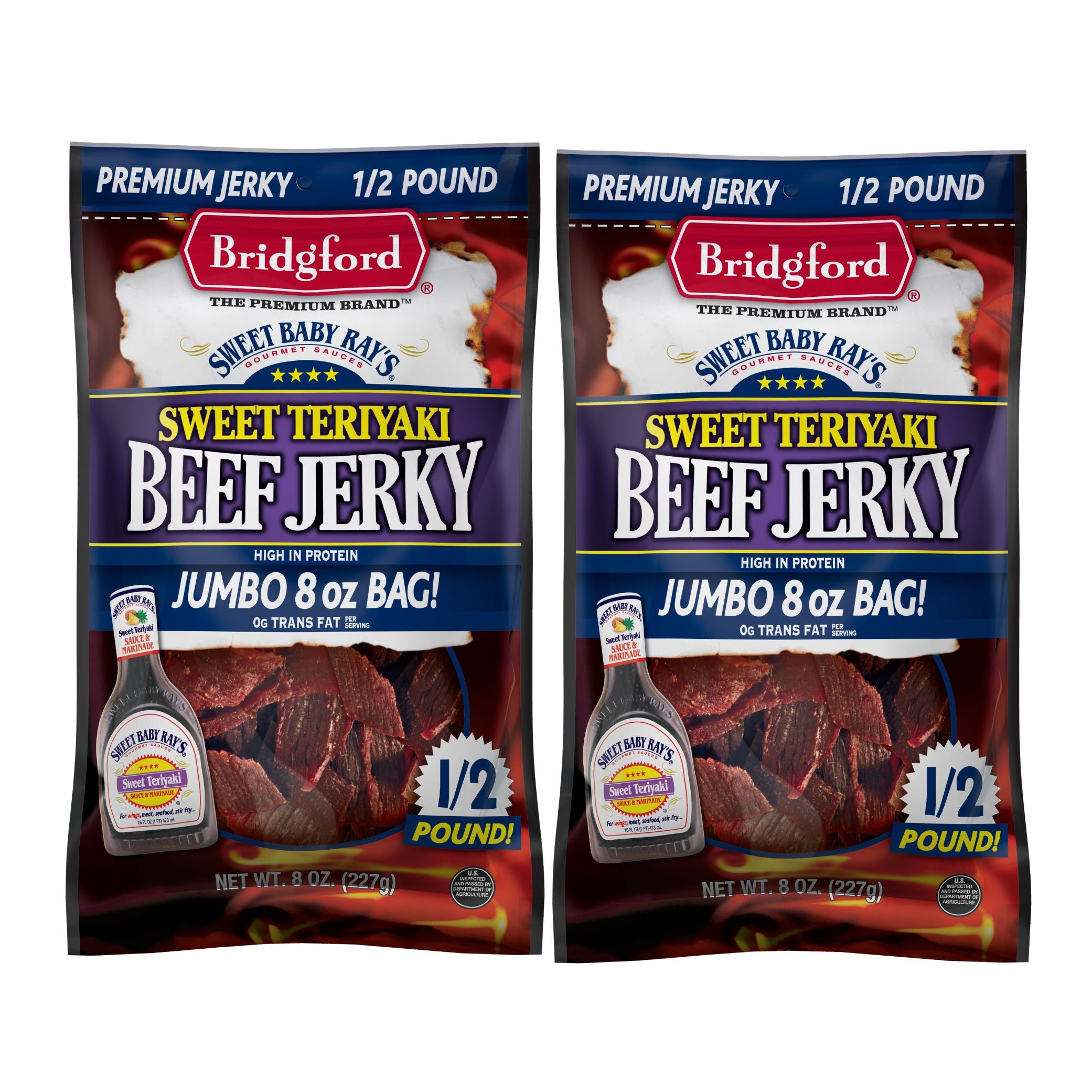 Bridgford - SBR Sweet Teriyaki Beef Jerky - 8 oz