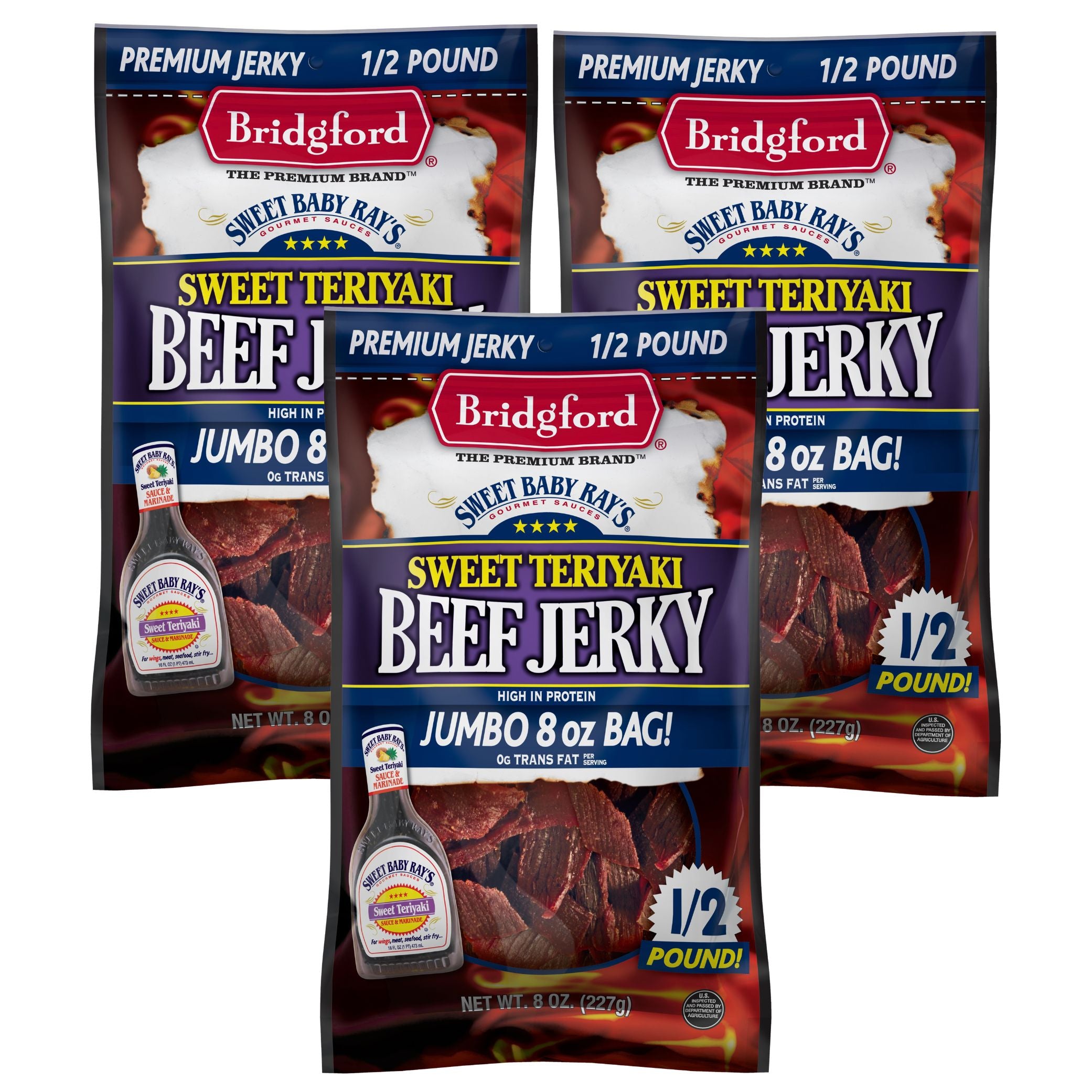 Bridgford - SBR Sweet Teriyaki Beef Jerky - 8 oz