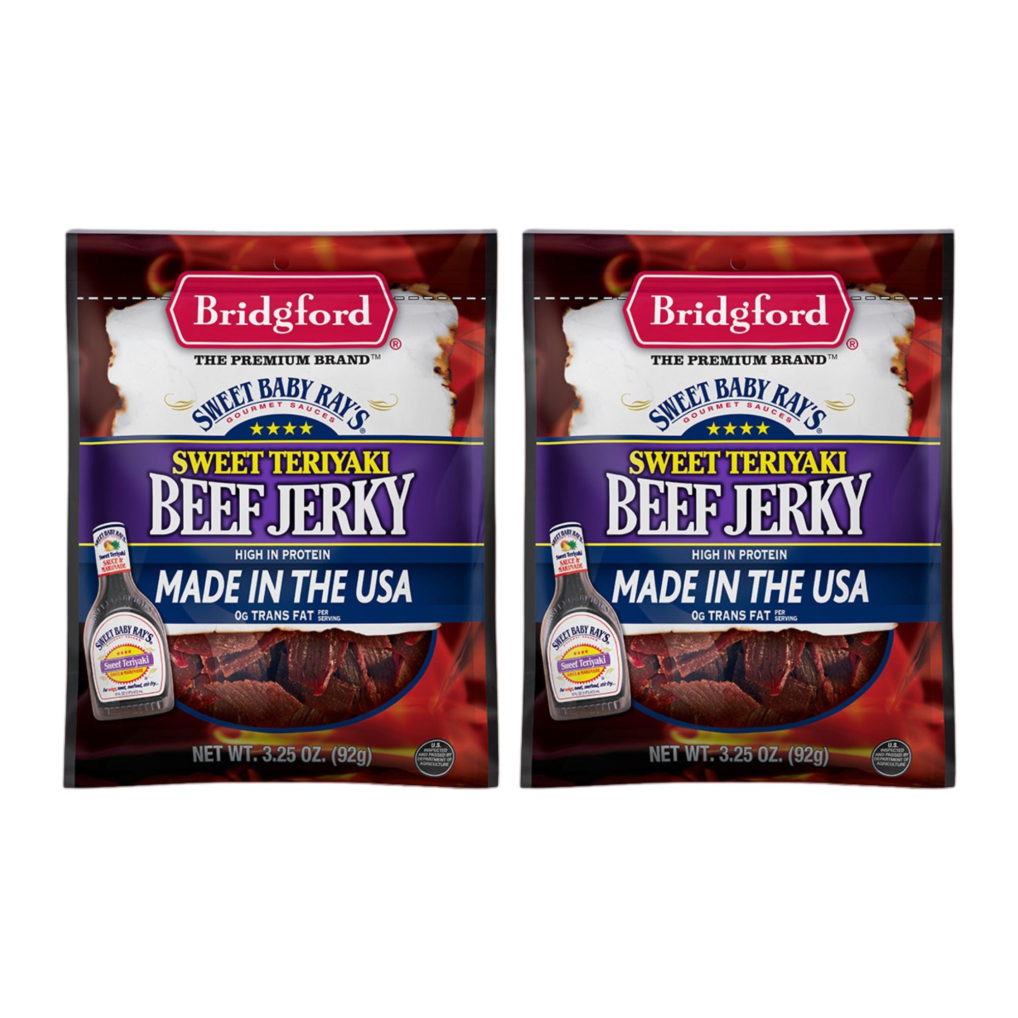 Beef Jerky Variety Pack (Original, Teriyaki, Honey BBQ, Sweet N Spicy) - 3.25 OZ