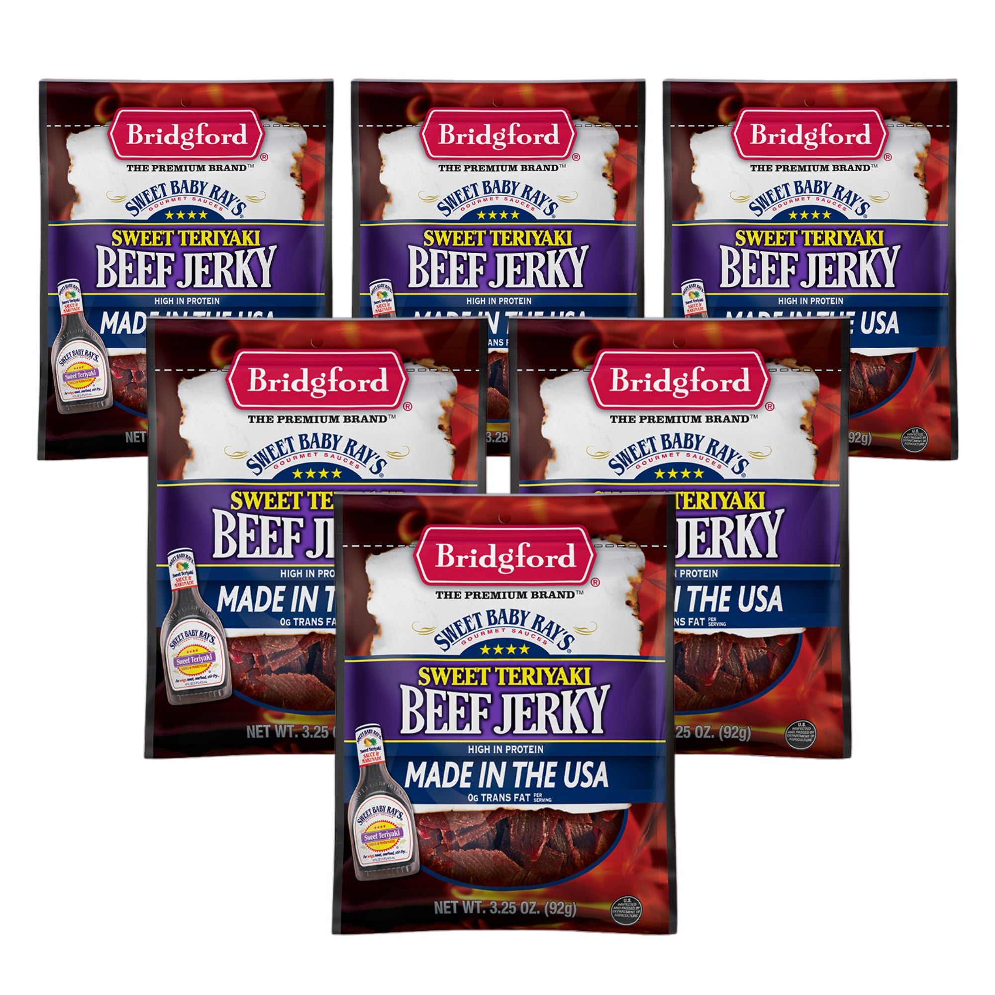 Beef Jerky Variety Pack (Original, Teriyaki, Honey BBQ, Sweet N Spicy) - 3.25 OZ