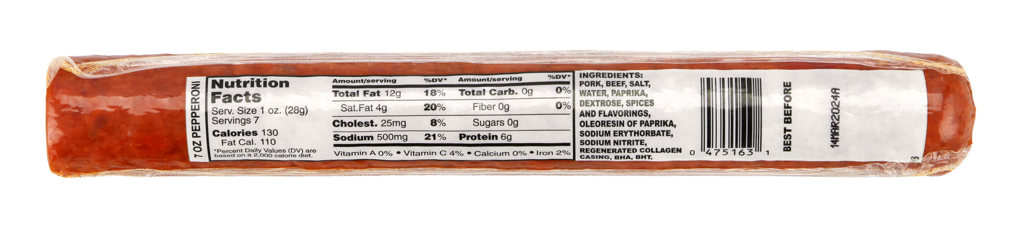 Pepperoni Slicing Stick - Pack of 6