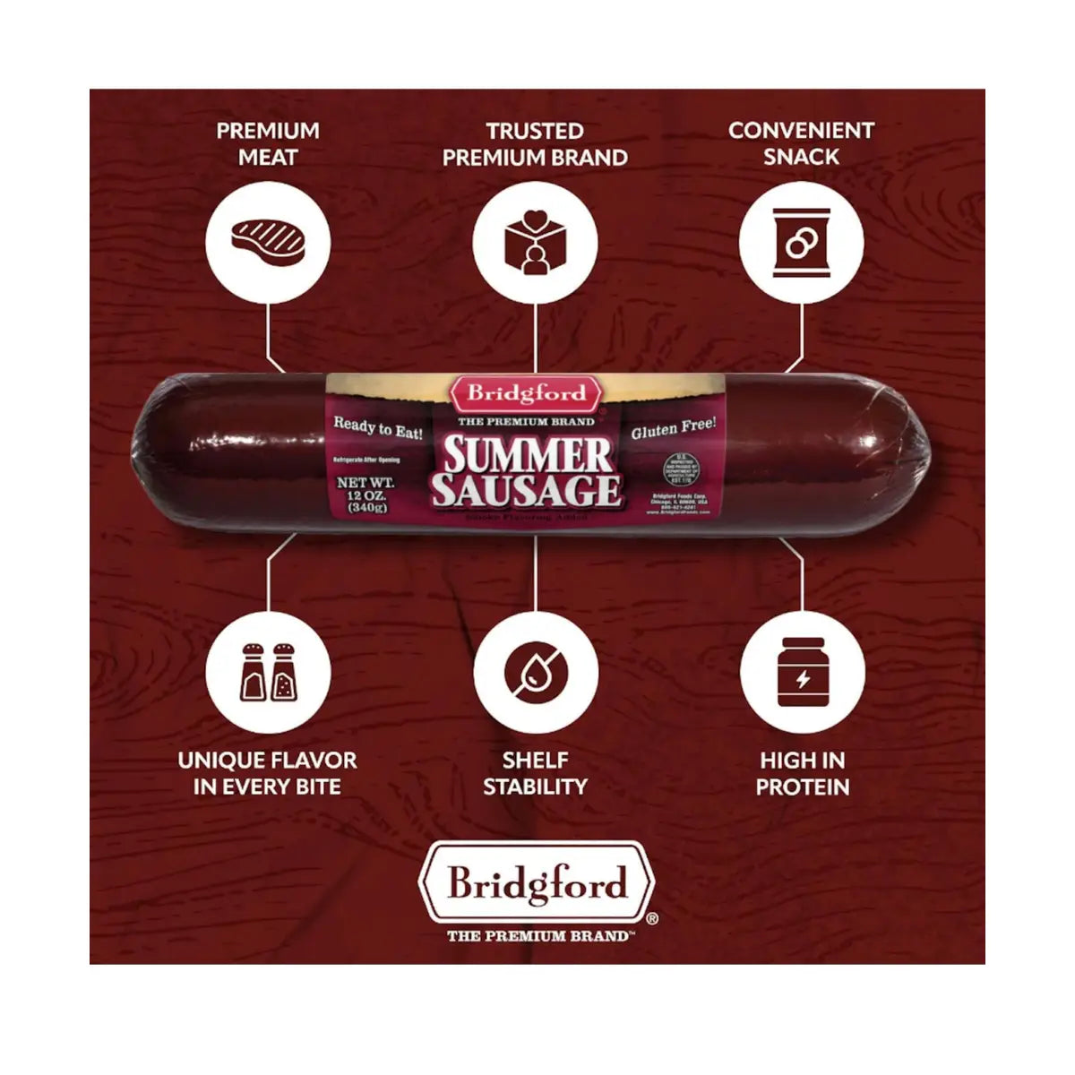 Bridgford - Summer Sausage - 12 OZ