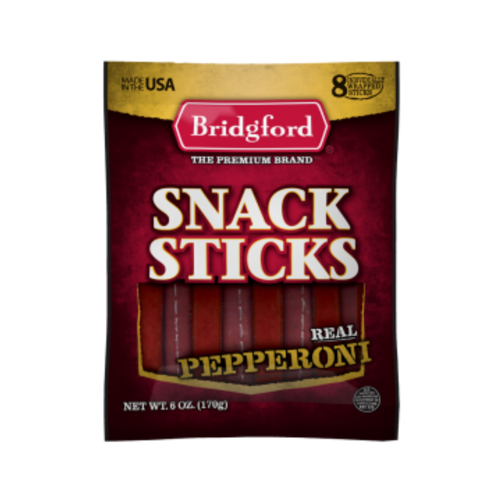 Bridgford Pepperoni Snack Sticks, 6 oz package