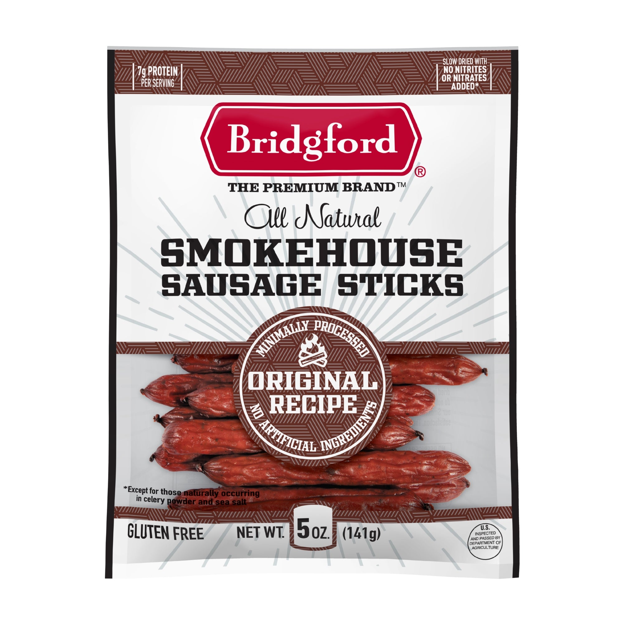Bridgford Smokehouse Sausage Sticks Original, 5 oz package