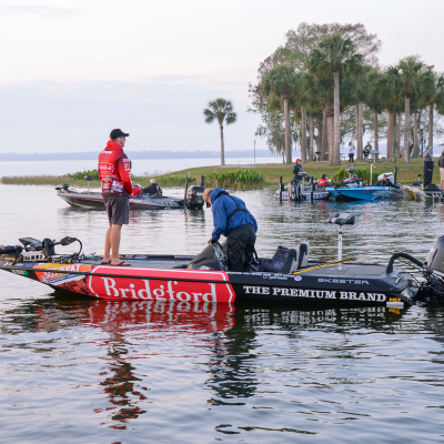 Matt Stefan ready for Day1 launch boat wrap