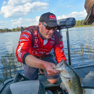 Matt Stefan loads a Florida largemouth