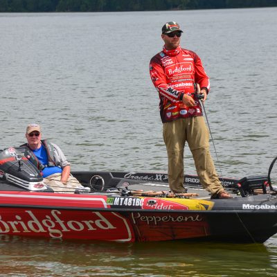 Luke Clausen fishing Lake Dardanelle