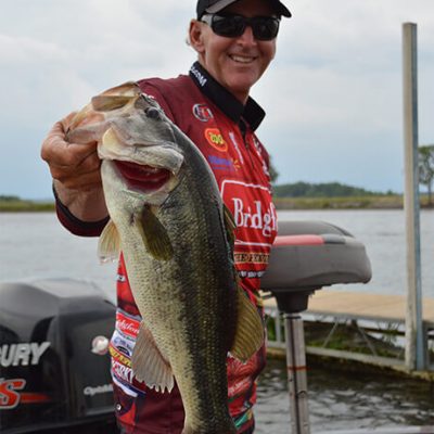 Randy Blaukat with one of his 12 10 from Day 1