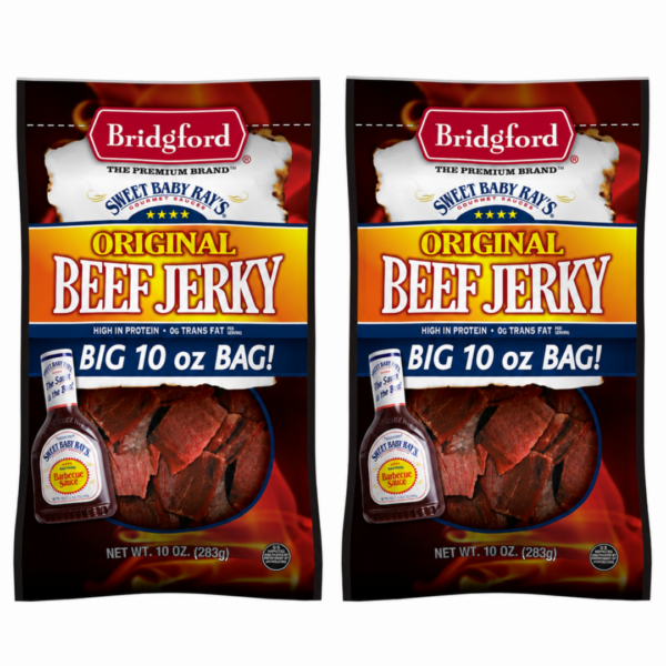 Bridgford  SBR  Beef Jerky Original Sweet N Spicy Sweet Teriyaki Honey BBQ Roasted Garlic