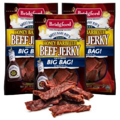 Bridgford - SBR - Beef Jerky - Honey BBQ - 10 oz - Pack of 3
