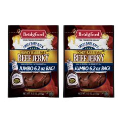 Bridgford - SBR - Beef Jerky - Honey BBQ - 6.2 oz - Pack of 2