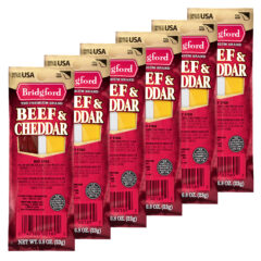 Bridgford - Beef & Cheddar Stick - Pack of 6